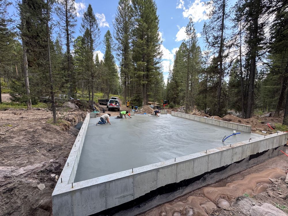 Concrete work for Remington Builders in Idaho Falls, ID