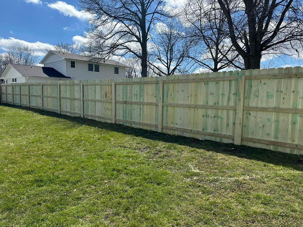 Fence Installation for Illinois Fence & outdoor co. in Kewanee, Illinois