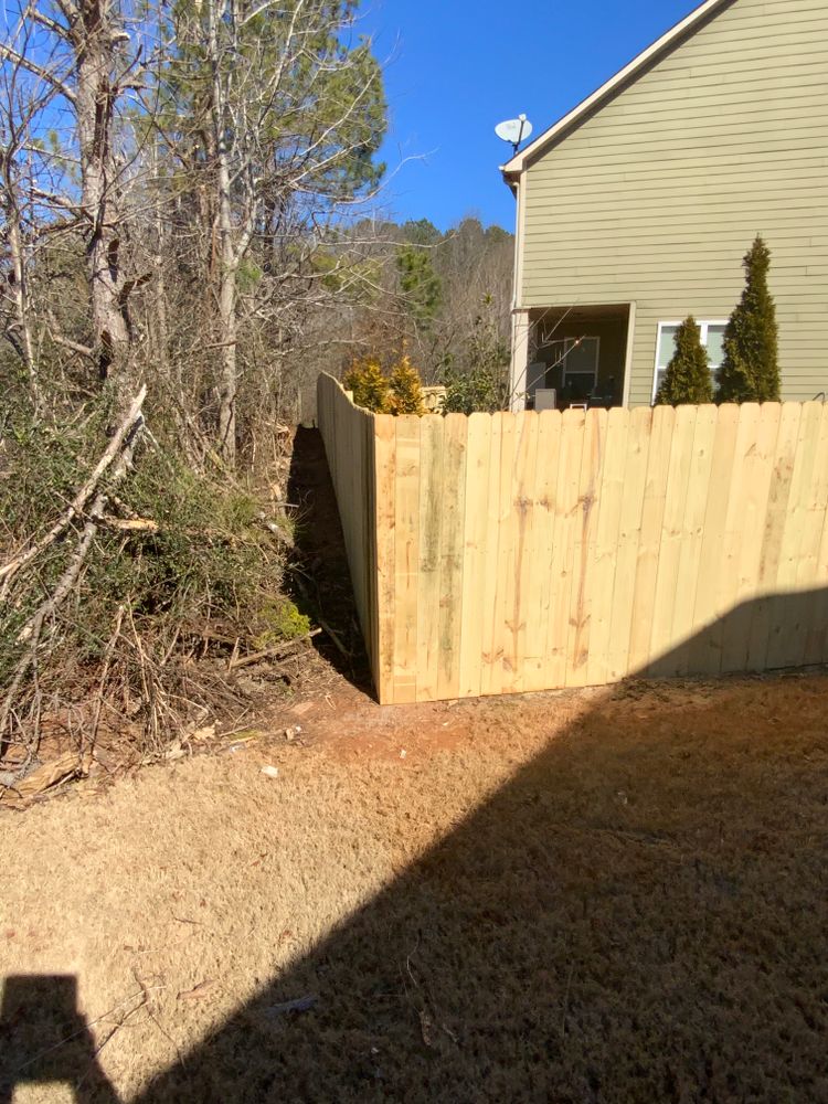 Fence work for Compadres Concrete in Griffin, GA