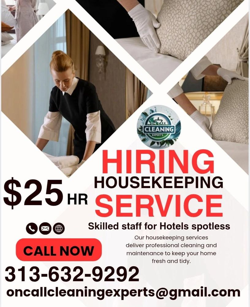 Standard Cleaning for On CALL Cleaning Experts in Pittsburgh, PA