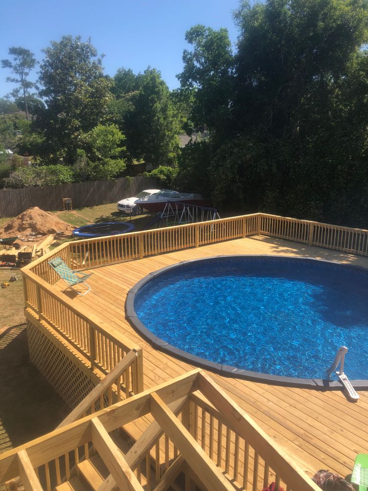 Deck & Patio Construction for JPH Builders Inc. in Milton, FL