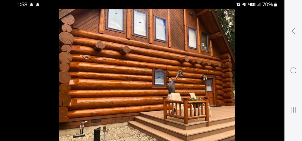 Exterior Painting for Shay’s Chinking in Hamilton, MT