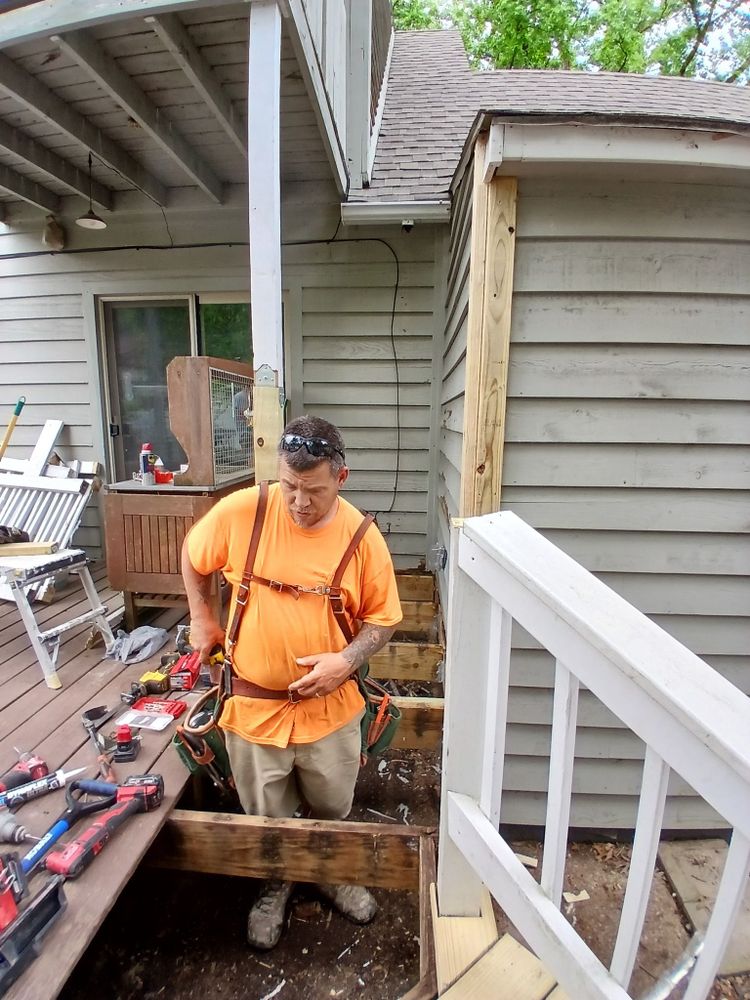 Deck Repair and Exterior Painting for Dead Tree General Contracting in Carbondale, Illinois