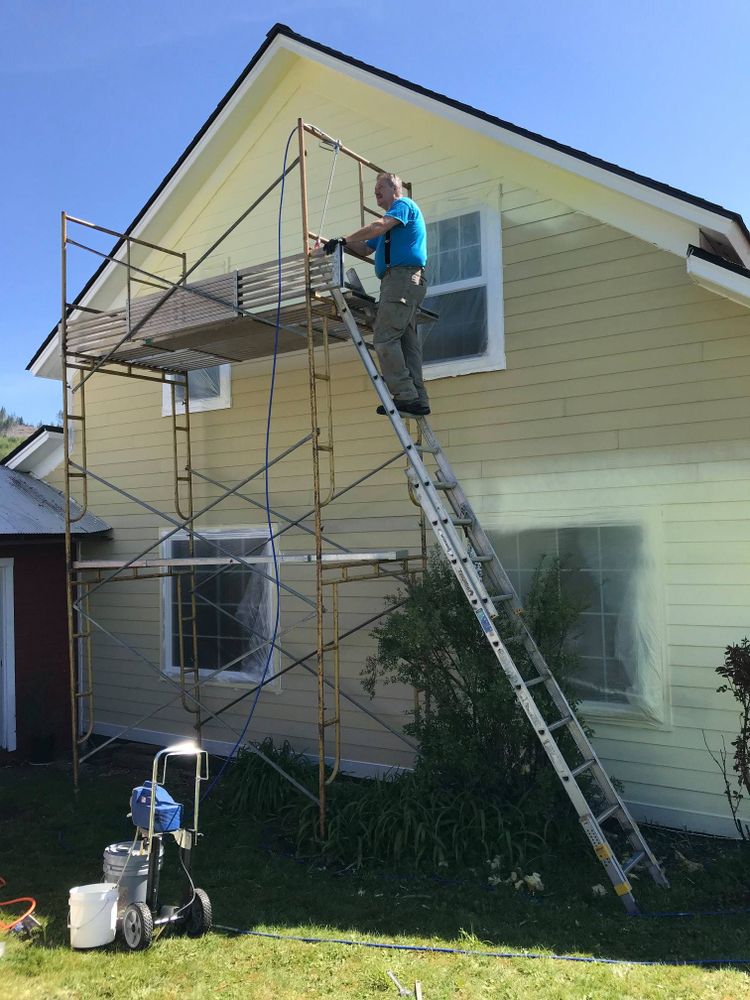 Our Painting and Staining service offers homeowners professional assistance in enhancing the aesthetics of their home's interiors and exteriors through skilled application of paint or stain. for Racketty Boom Construction  in Centralia, WA