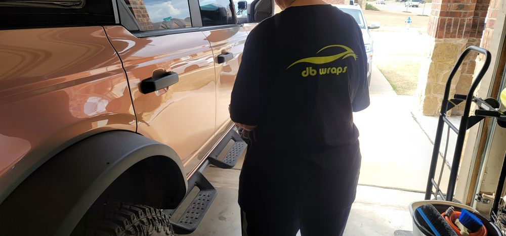 Chameleon Ford Bronco for DB WRAPS in Josephine, TX