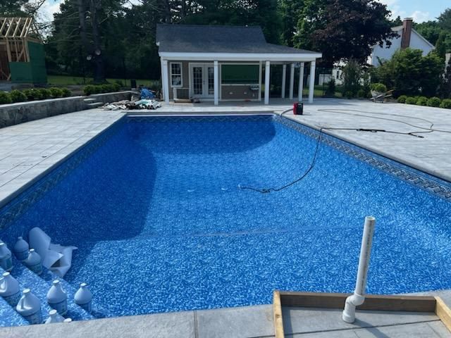 Construction for Full Service Pools in Andover, MA