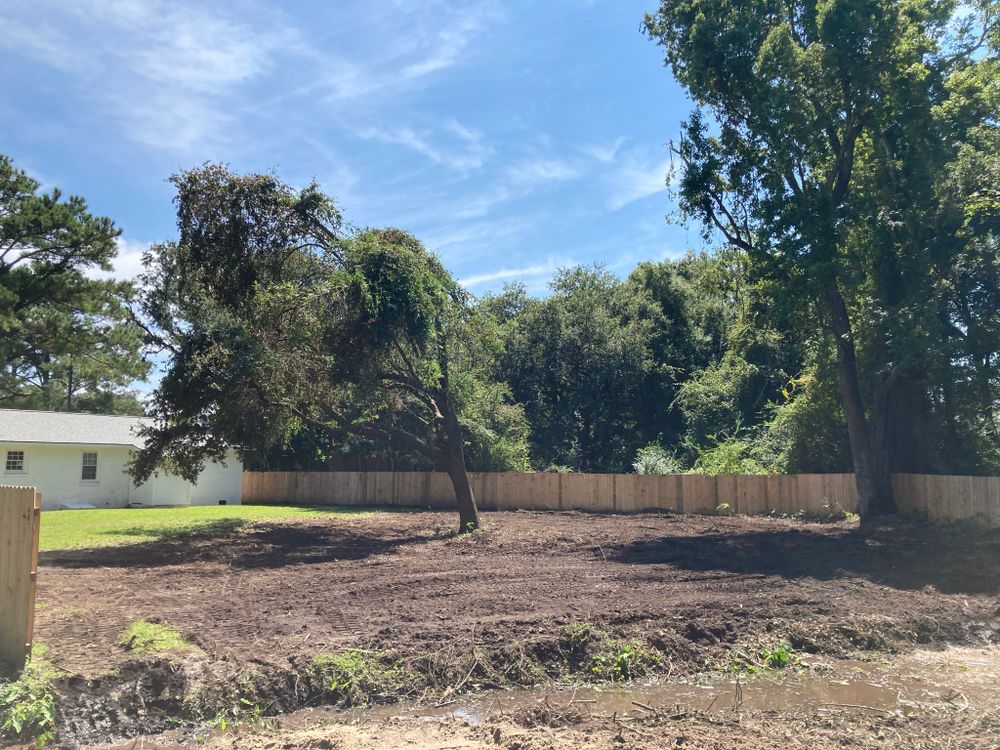 Land clearing for CW Earthworks, LLC in Charleston, South Carolina