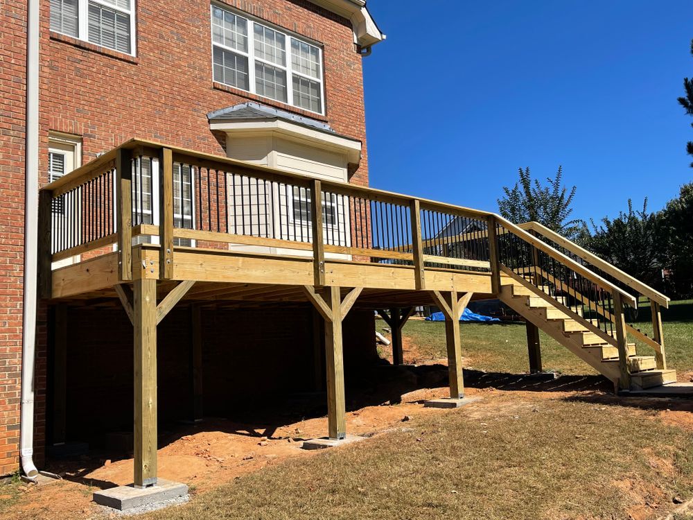 Decking work for Compadres Concrete in Griffin, GA