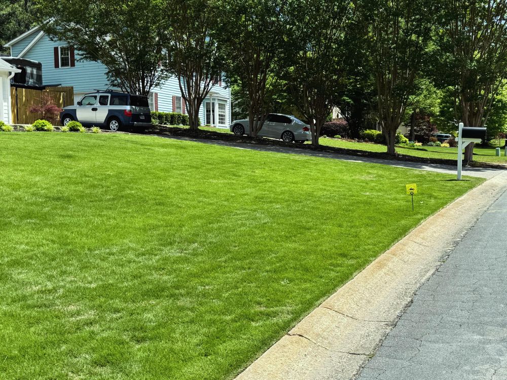 Enhance the health and vibrancy of your lawn with our expert fertilization services. Our tailored treatments promote lush growth, deep root development, and vibrant greenery for a stunning outdoor space. for Allatoona Turf in Woodstock, GA