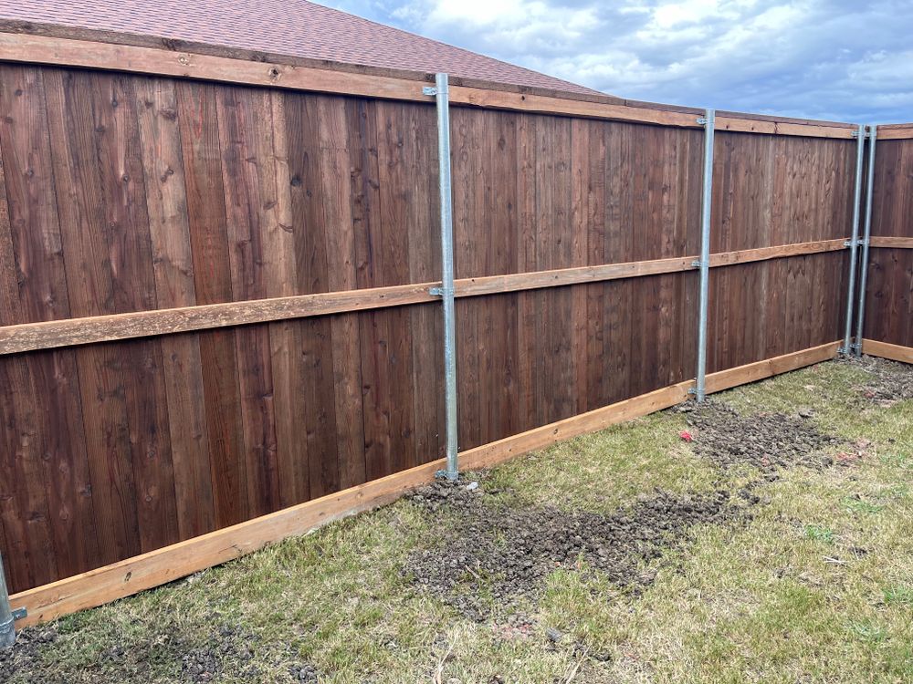 Fence Installation for JSL Woodworks and Contracting in Midlothian, TX