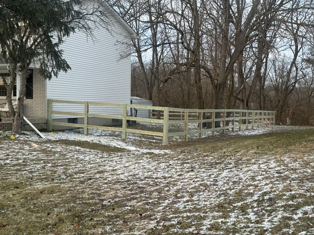 Fences for Risner Construction in De Motte, IN