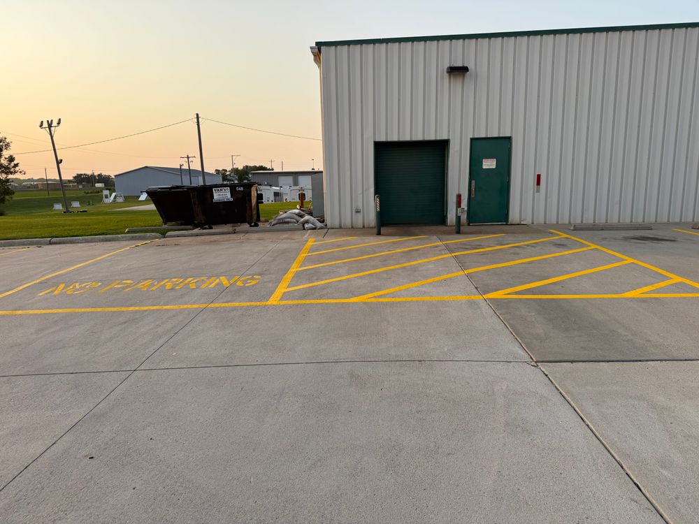 All Photos for Midwest Line Striping LLC in Spirit Lake, IA