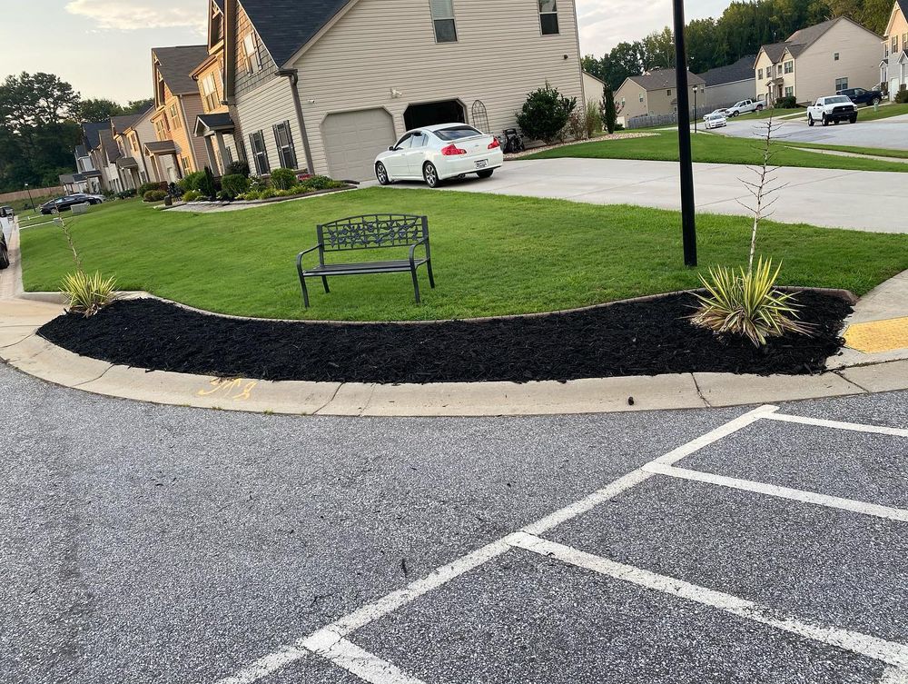 Landscaping for JIF Concrete Services in Greenville, SC