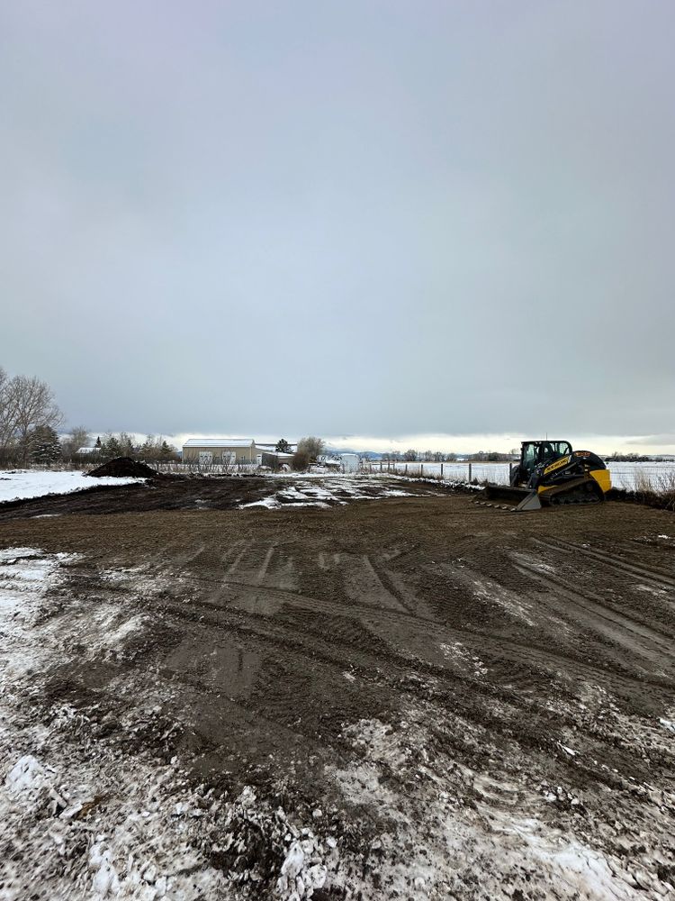 Dirt Work for R&H Homes in Bozeman, MT