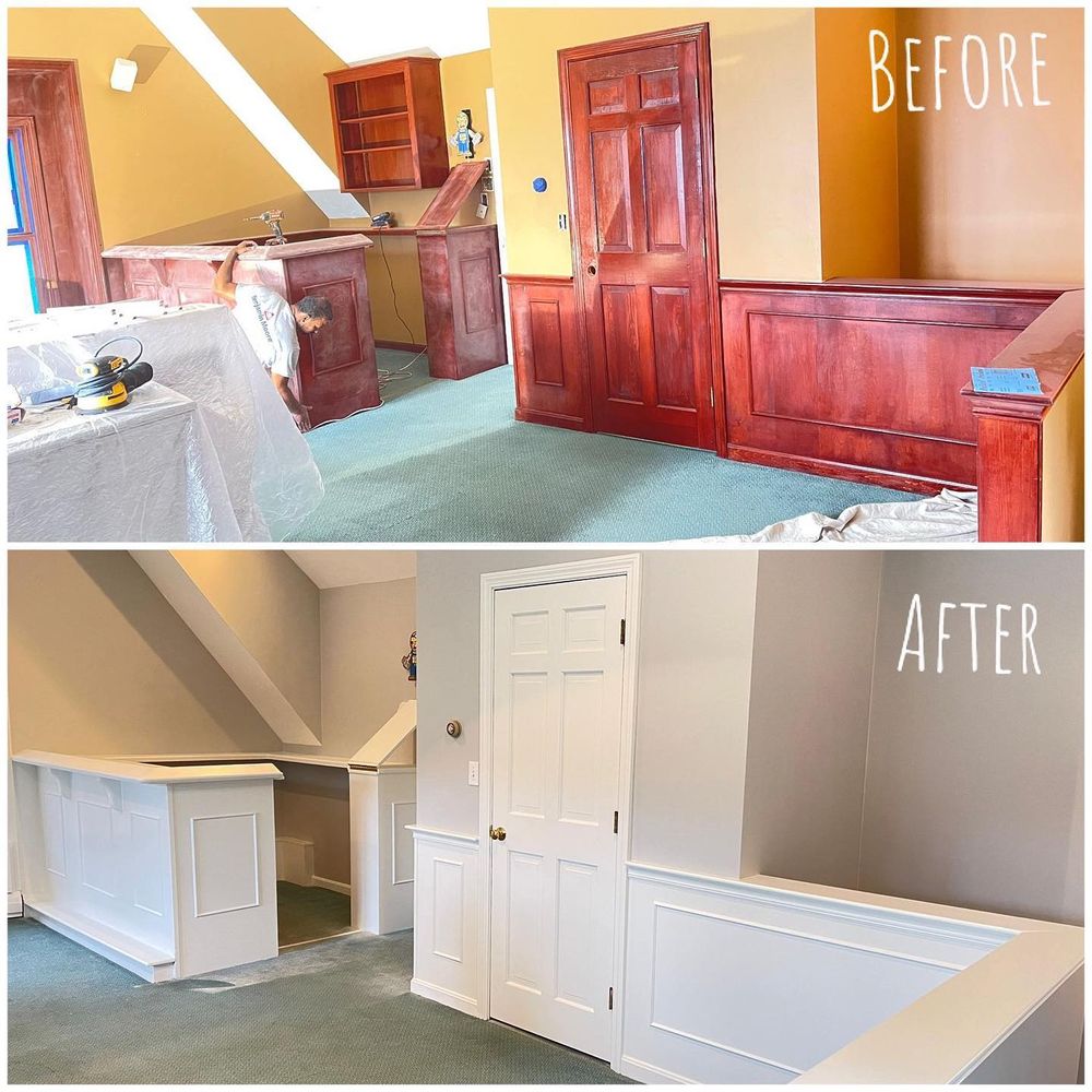 We offer professional interior painting services to make your home look beautiful and updated. Let us transform your space with our high quality workmanship! for Turbopainting & Carpentry in  Plymouth, Massachusetts