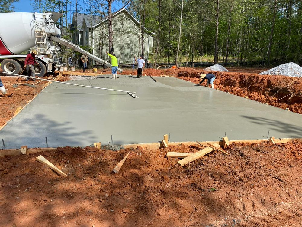 Concrete Work for AztecArt LLC in Franklin, GA