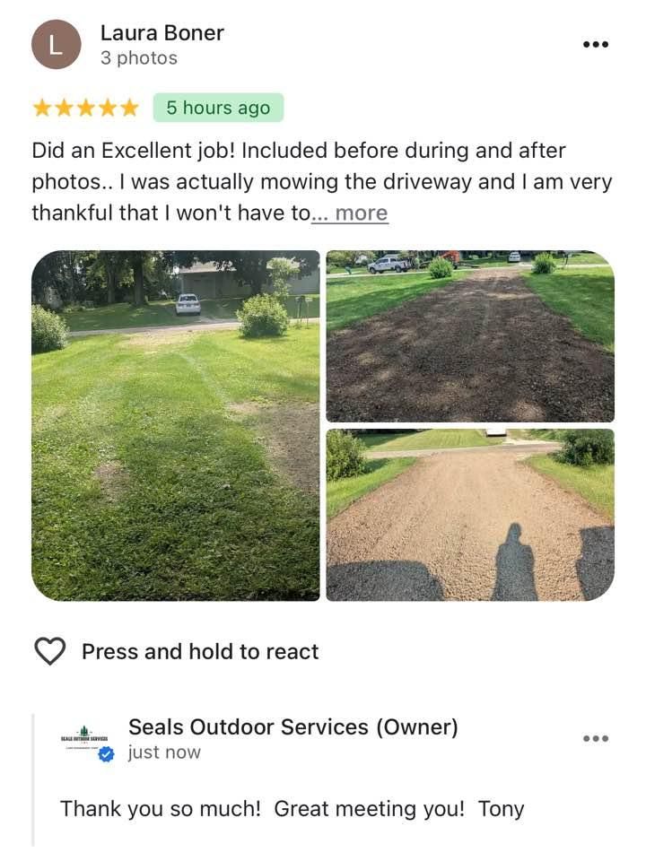 All Photos for Seals Outdoor Services in Ashland County Ohio and surrounding counties, 