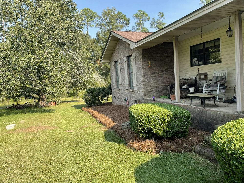 Revitalize your landscape with our expert shrub trimming service. Our team will shape and prune your shrubs to enhance their health and appearance, transforming your outdoor space into a beautiful oasis. for Deep South Lawn Care in Moultrie, GA