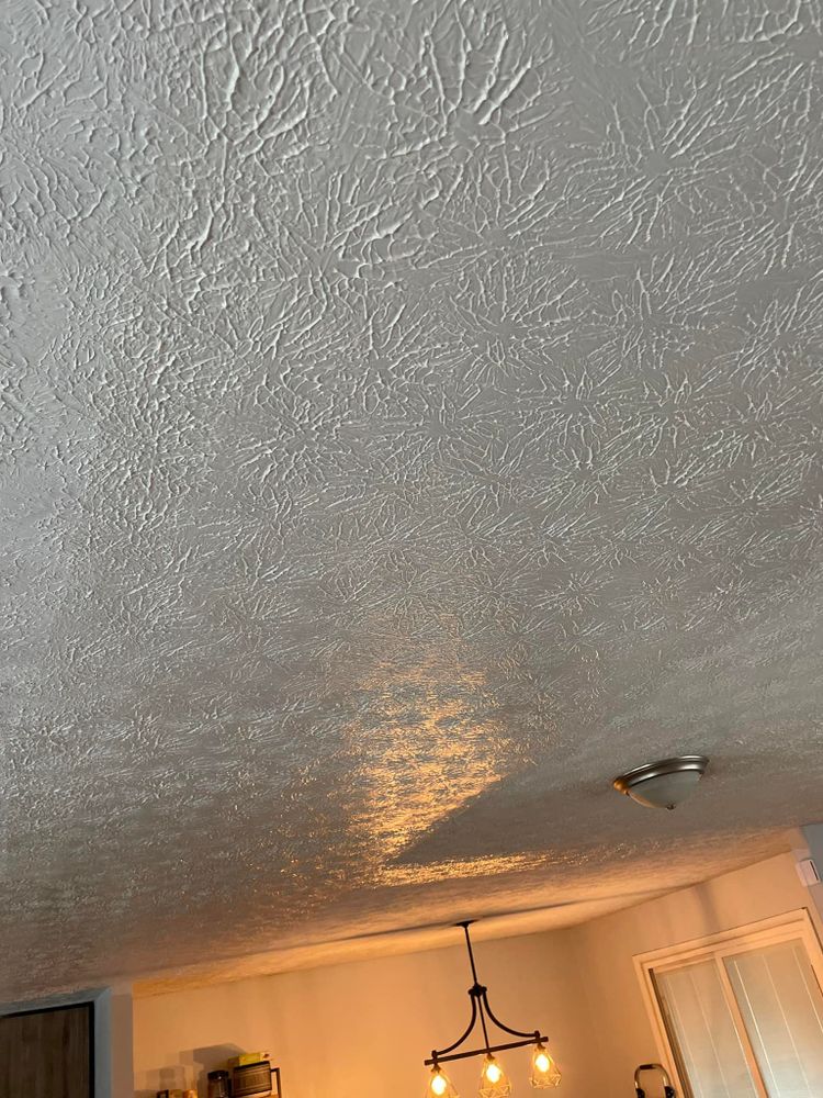 Transform your home with our expert ceiling texture application service, enhancing aesthetics and adding unique character. We ensure a flawless finish that complements any design style with precision and care. for Drywall Pros in Louisville, KY