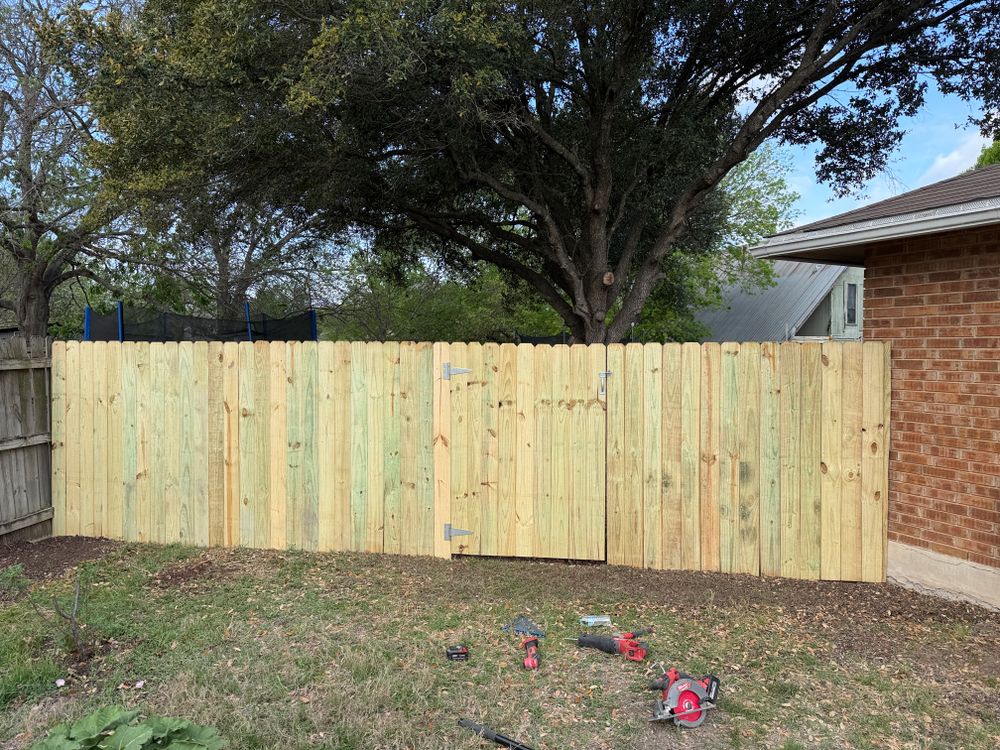 Fencing for HDR Construction in New Braunfels, TX