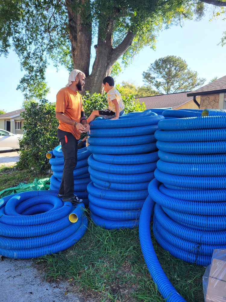 FDM HIGH OCTANE PIPE for Sam's French Drains and Landscape in Orlando, Florida