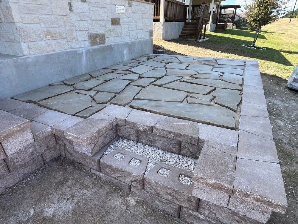 Landscape Design and Installation for Espinoza Landscape in Cibolo, TX