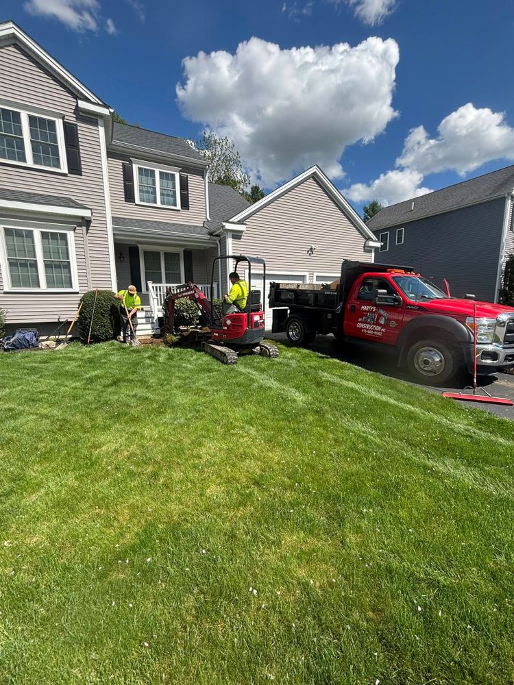 Enhance your lawn with our expert sodding service, providing lush, even grass coverage. Our team ensures quick installation and lasting quality for a vibrant outdoor space you’ll love year-round. for Marty’s Construction INC in Hubbardston, MA
