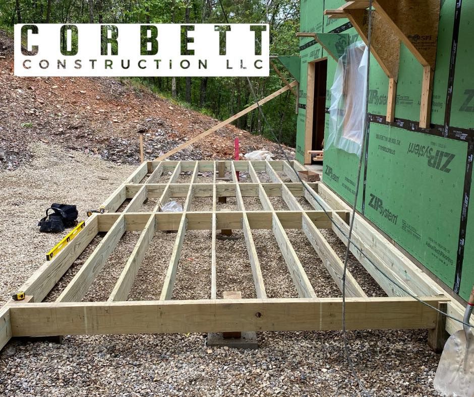 Our expert team specializes in deck & patio installation services, transforming outdoor spaces into functional and stunning areas for relaxation and entertainment. Enhance your home's value with our top-notch craftsmanship. for Corbett Construction in New Boston, TX