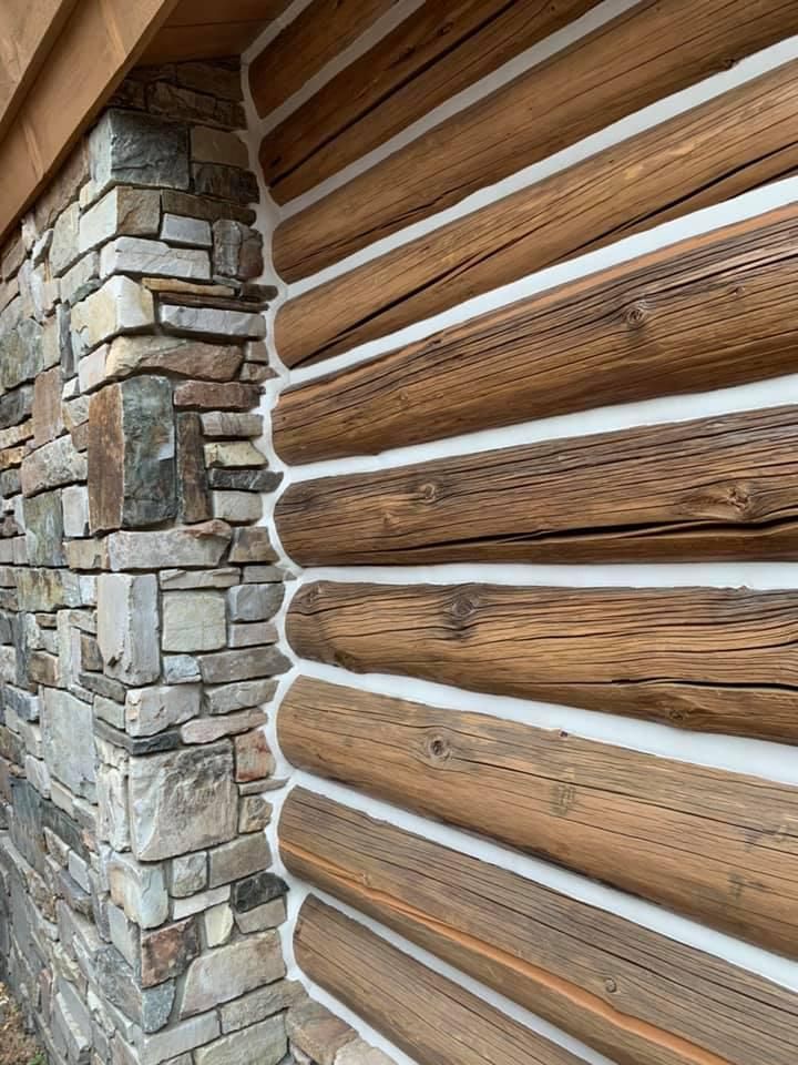 Log Home Restoration for True Blue Logworks LLC in Corvallis, MT