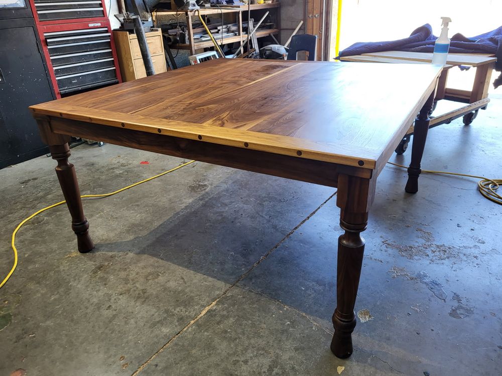 Walnut table for S P Young Construction in Wickenburg, AZ