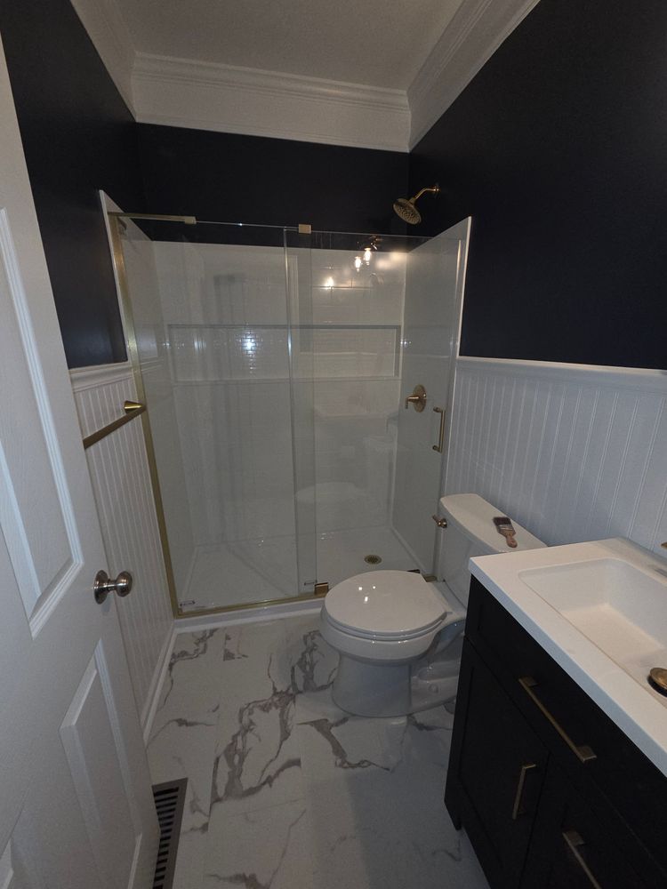 Contemporary Bathroom Designs for Son of a Journey Remodeling in Dallas, NC