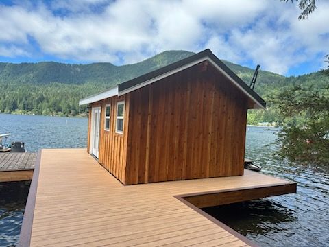 Boat house for The Baskins Sawmill in Port Angeles,  WA