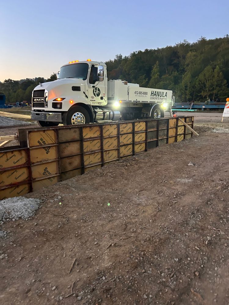 Concrete Pumping for Hanula Concrete Pumping in Pittsburgh, PA