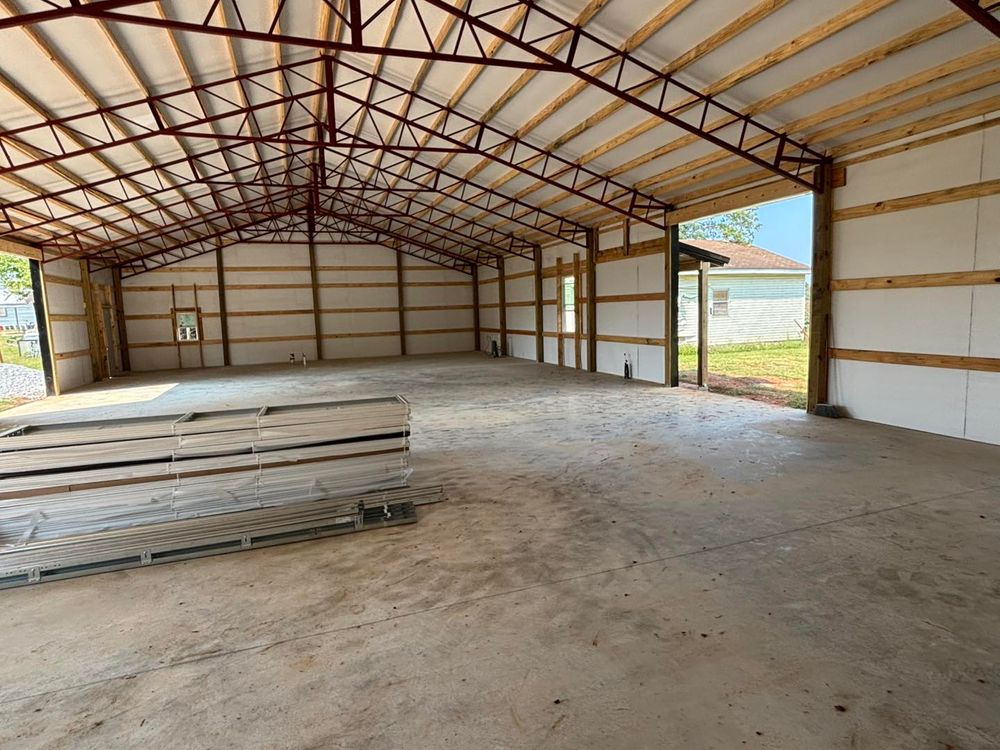 Our Hay Barns provide durable, airy storage that protects hay, equipment, and livestock needs from weather. We design custom pole barn solutions built for strength, function, and long-term value. for Williams Legacy Construction LLC in Pulaski, TN