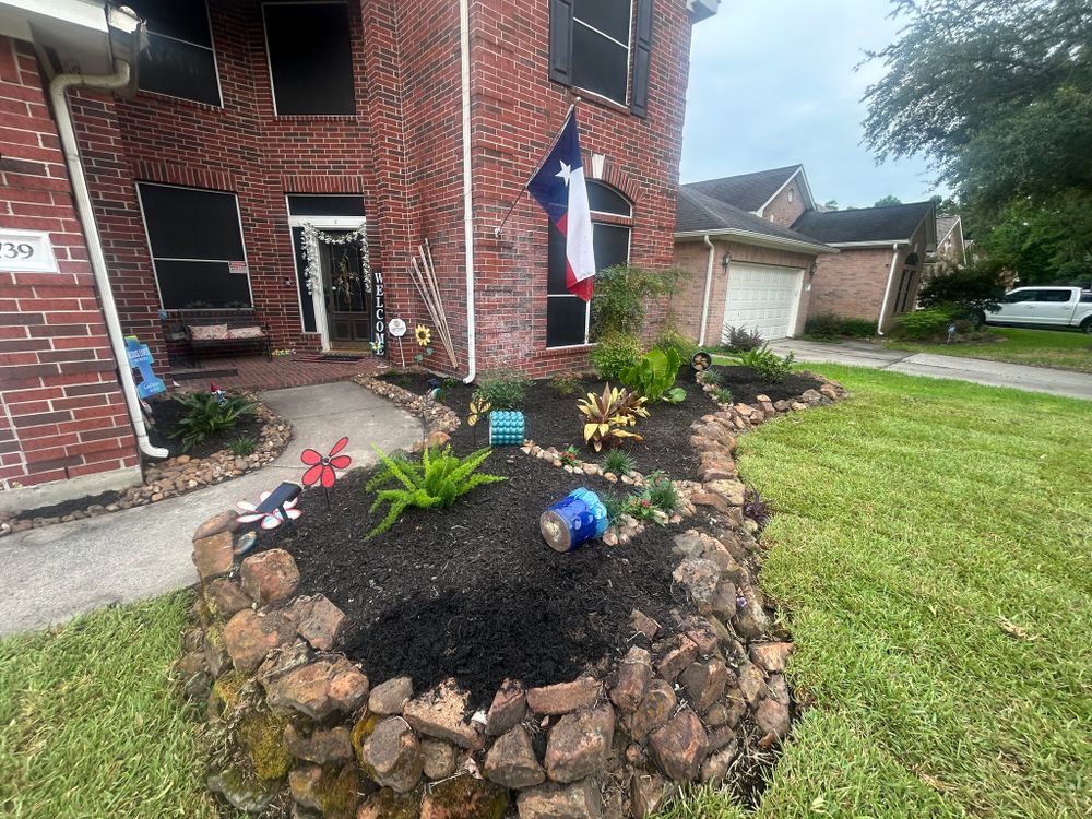 Enhance your outdoor spaces with our Natural Stone Hardscape service, providing durable and aesthetically stunning solutions perfect for patios, walkways, and gardens that seamlessly blend with your home’s natural beauty. for JR’s Construction and Fencing in Liberty, TX
