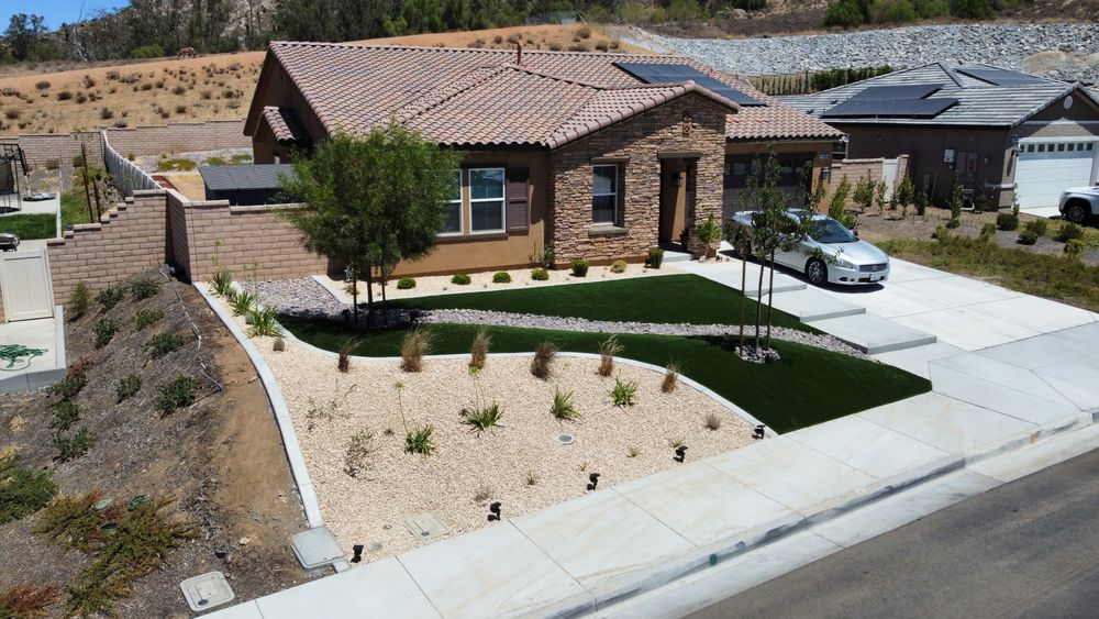 Drone Photos for Aidan Jade Landscaping in Riverside County, CA