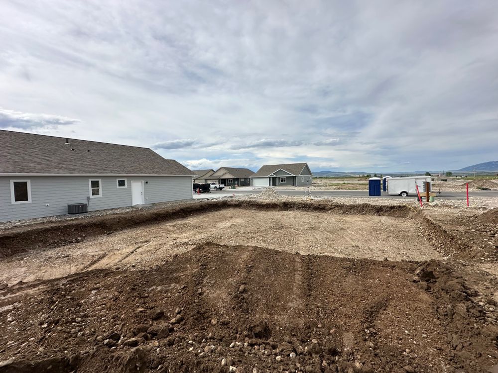 Dirt Work for R&H Homes in Bozeman, MT
