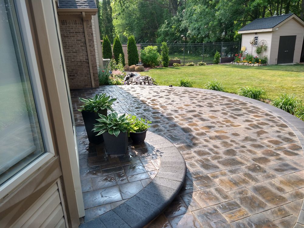 Enhance your property with a precision installed paver patio engineered for strength, drainage, and long‑term performance. A durable, low‑maintenance upgrade that boosts outdoor usability and value. for Humphries Hardscape - Pavers and Landscaping in Wyandotte, MI