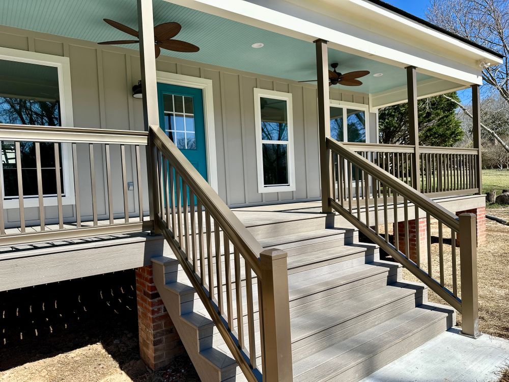 Aluminum Composite Porches and Decks  for Emfinger Custom Builders LLC in Pine Mountain, GA