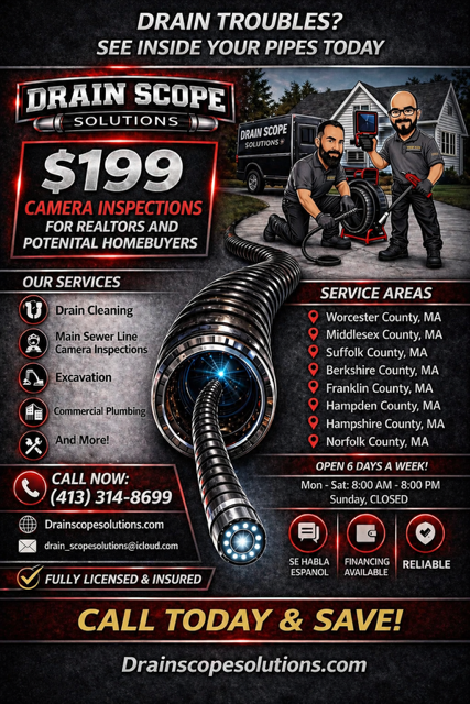 All Photos for Drain Scope Solutions in Agawam, MA