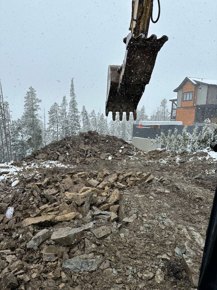 Dirt Work for R&H Homes in Bozeman, MT