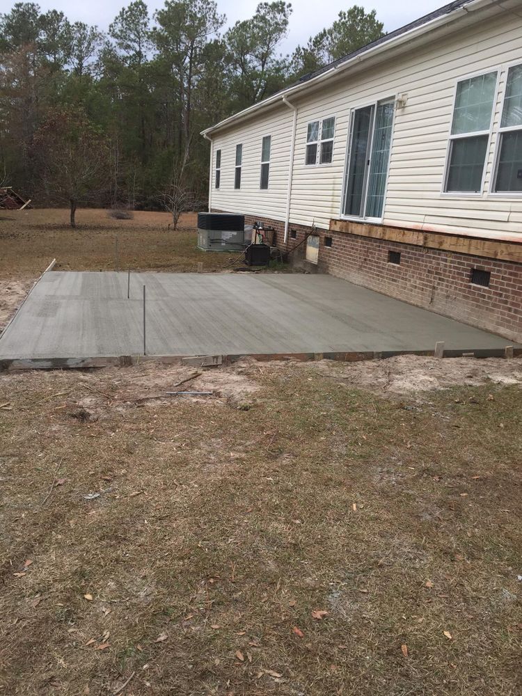 Residential Concrete for D & G Construction Solutions LLC in Wilmington, NC