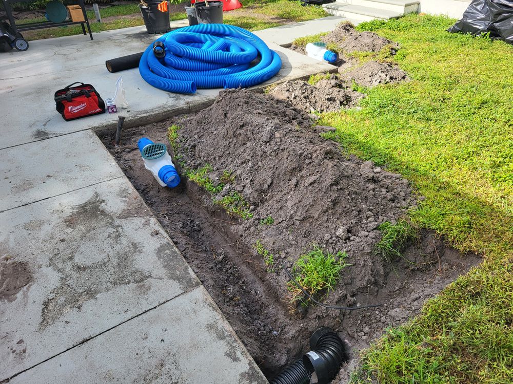 DOWNSPOUT DRAINS for Sam's French Drains and Landscape in Orlando, Florida