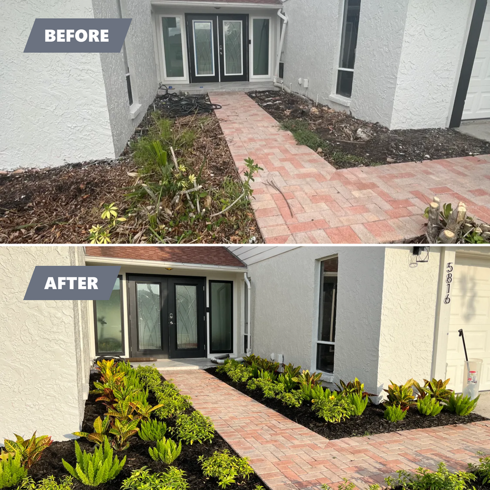 Landscape Design and Installation for Verimay's Garden and Landscaping in Hillsborough County, FL