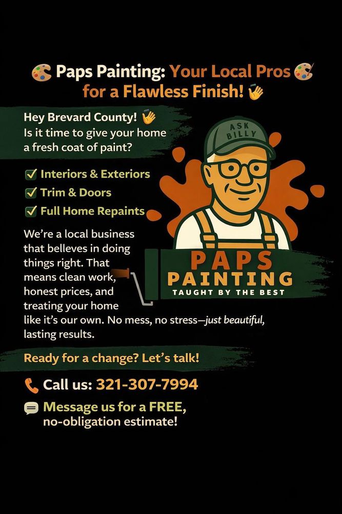 Paps Painting team in Brevard county, FL - people or person