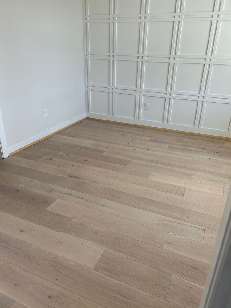 Our engineered wood installations follow manufacture requirements, including the use of quality adhesives and precise leveling techniques. for First Place Flooring, LLC in Brock, TX