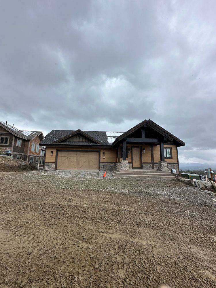 Dirt Work for R&H Homes in Bozeman, MT