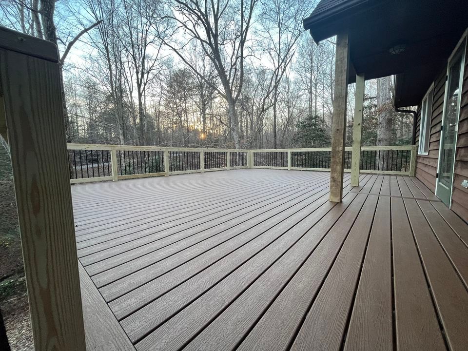 Transform your outdoor space with our expert Deck & Patio Installation service, offering durable materials and customized designs to enhance relaxation and entertainment, tailored exclusively to complement your home's unique style. for Hughes Builders LLC in Greensboro, NC