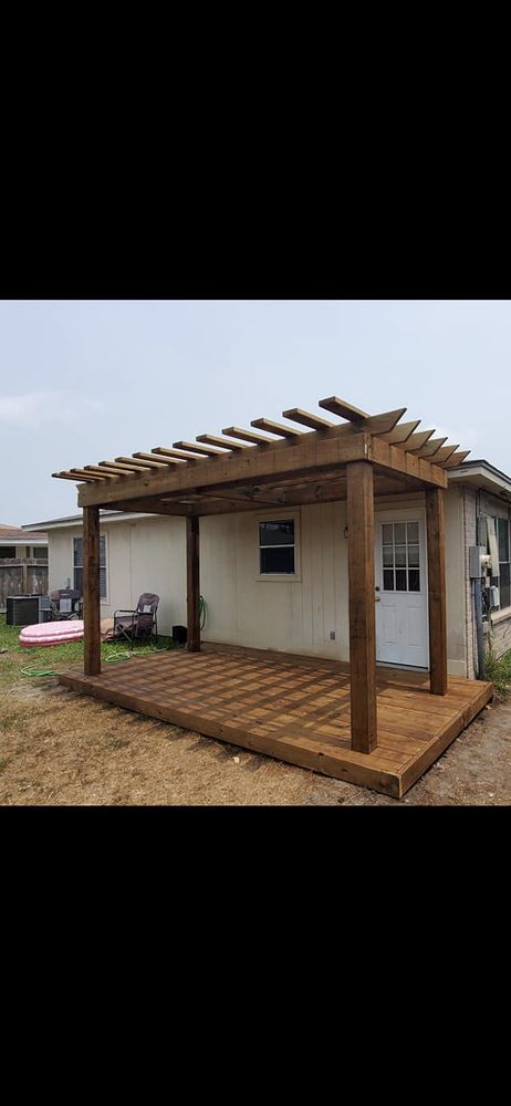Enhance your outdoor living space with our expert Patio Design & Construction services. We transform your vision into reality, crafting durable, beautiful patios tailored to fit seamlessly into your home’s aesthetic. for Sparkling City Outdoor Designs in Corpus Christi, TX