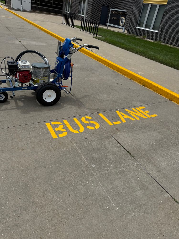All Photos for Midwest Line Striping LLC in Spirit Lake, IA